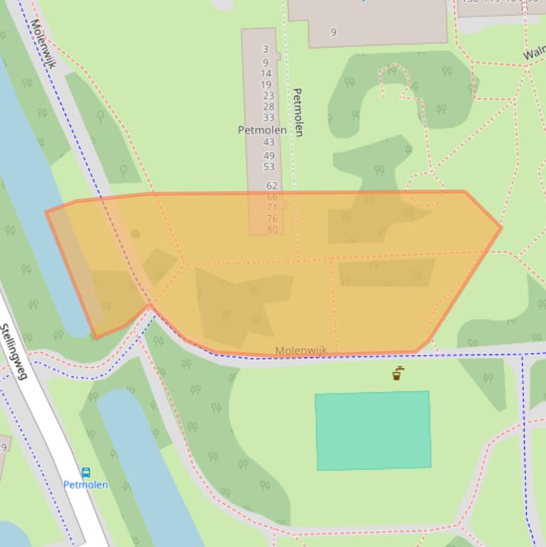 Kaart van postcodegebied 1035BJ.