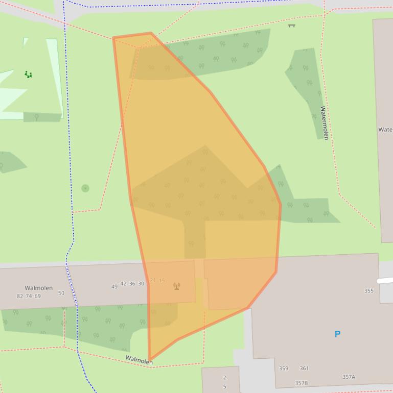 Kaart van postcodegebied 1035BK.