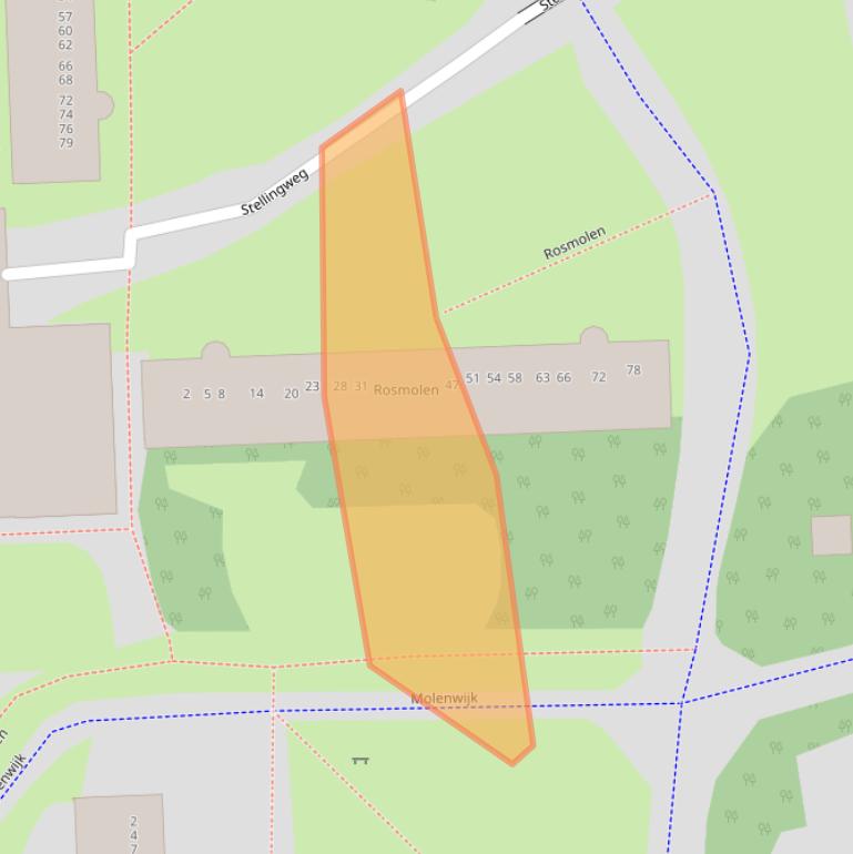 Kaart van postcodegebied 1035CB.