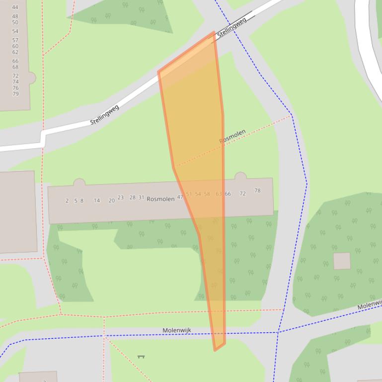 Kaart van postcodegebied 1035CC.