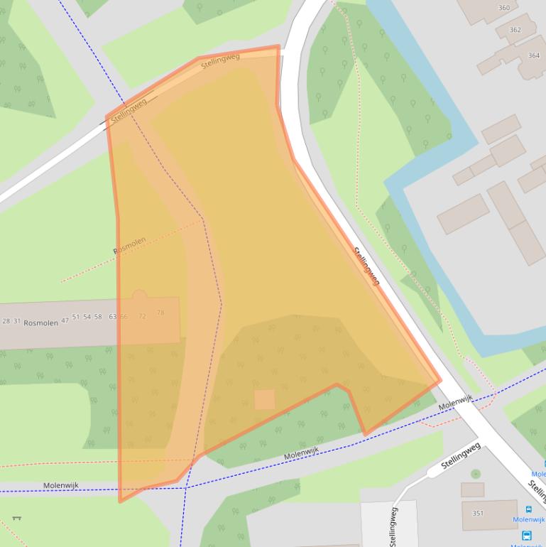 Kaart van postcodegebied 1035CD.