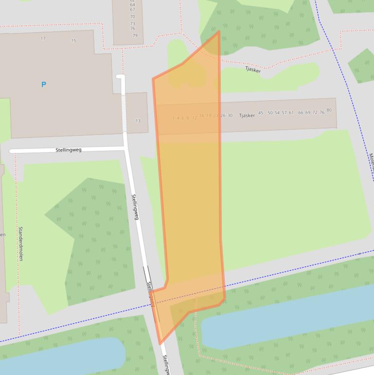 Kaart van postcodegebied 1035CP.