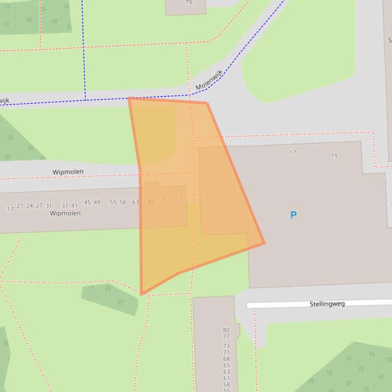 Kaart van postcodegebied 1035CZ.