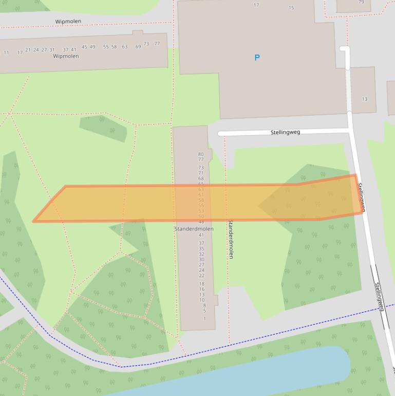 Kaart van postcodegebied 1035EC.