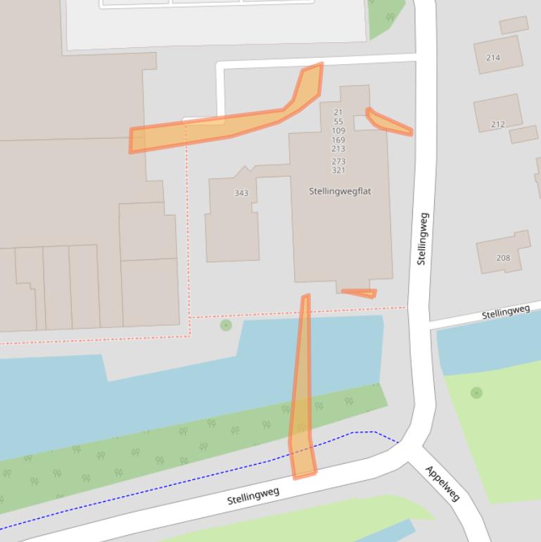 Kaart van postcodegebied 1035EL.