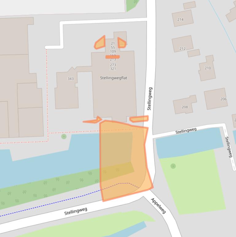 Kaart van postcodegebied 1035EP.