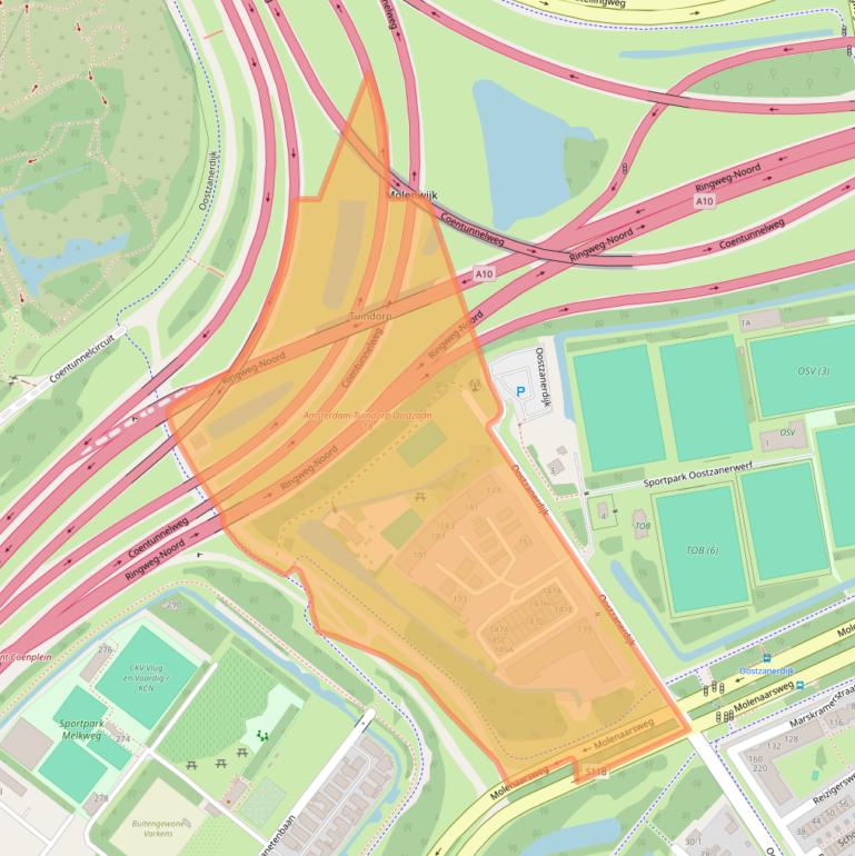 Kaart van postcodegebied 1035EX.