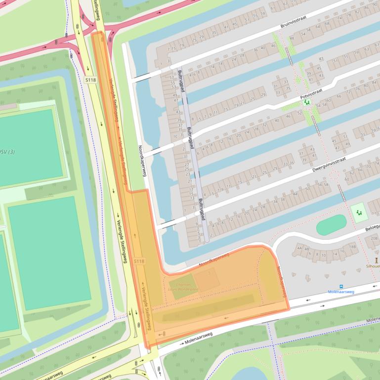 Kaart van postcodegebied 1035HA.