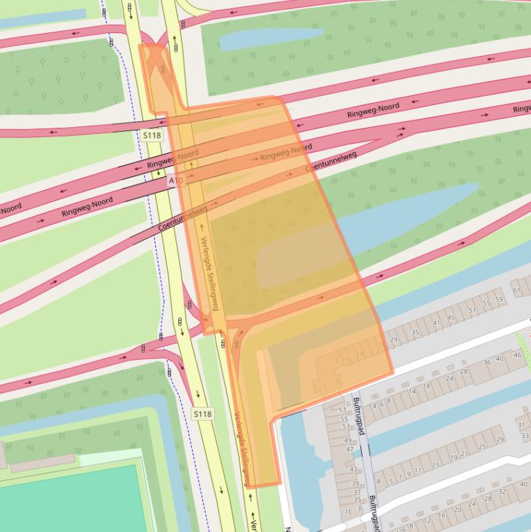 Kaart van postcodegebied 1035HC.