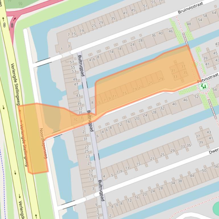 Kaart van postcodegebied 1035HH.