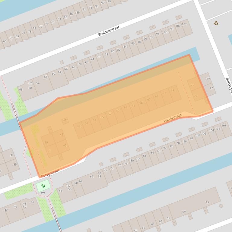 Kaart van postcodegebied 1035HJ.