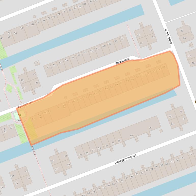 Kaart van postcodegebied 1035HL.