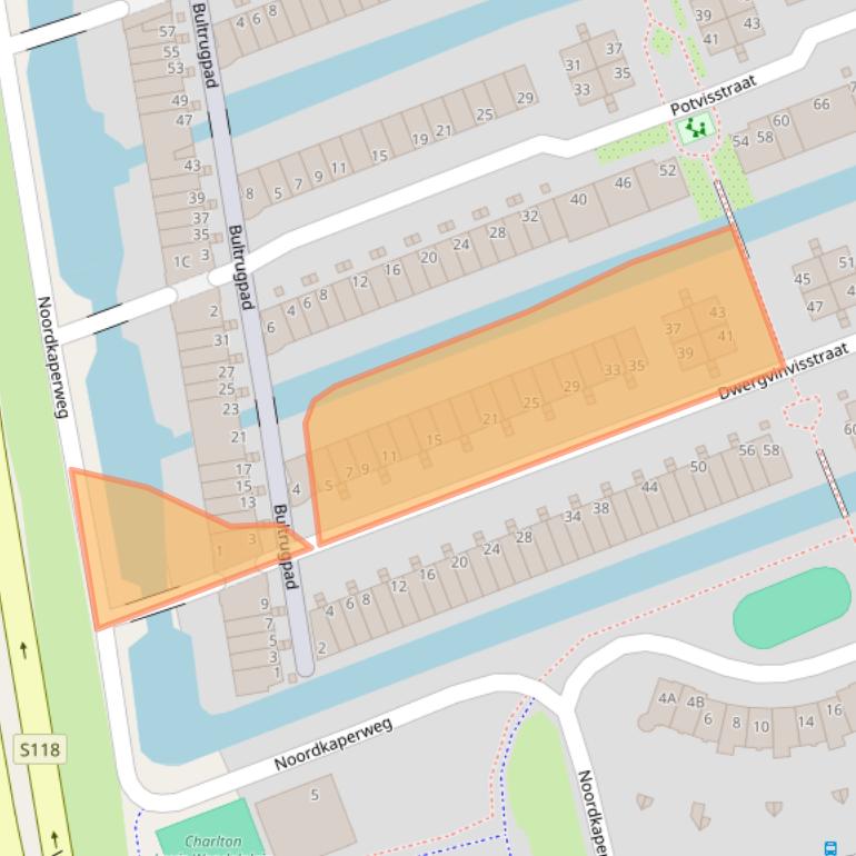 Kaart van postcodegebied 1035HM.