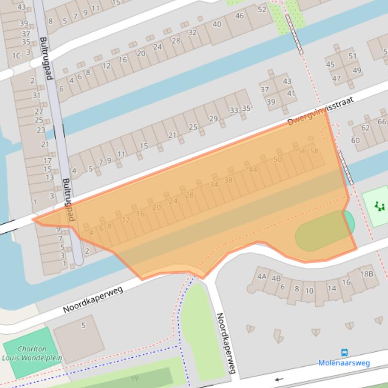 Kaart van postcodegebied 1035HP.