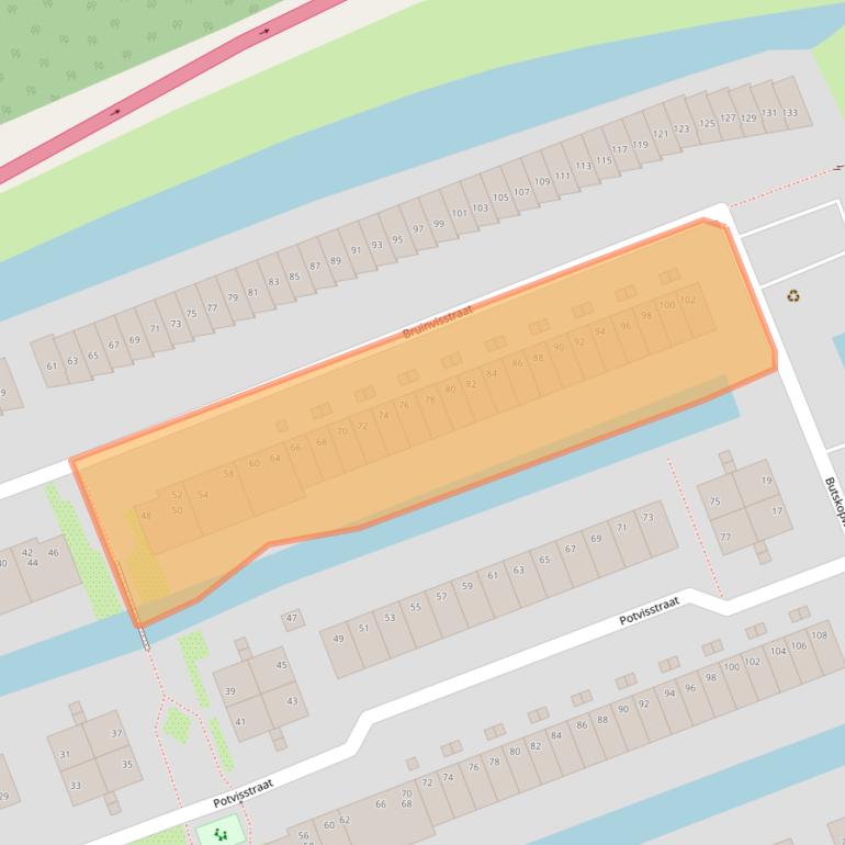 Kaart van postcodegebied 1035HZ.