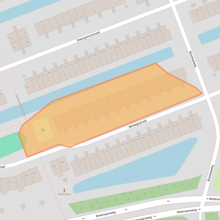 Kaart van postcodegebied 1035JC.