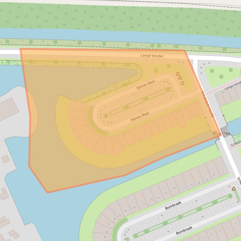 Kaart van postcodegebied 1035JN.