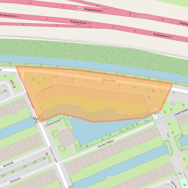 Kaart van postcodegebied 1035JX.