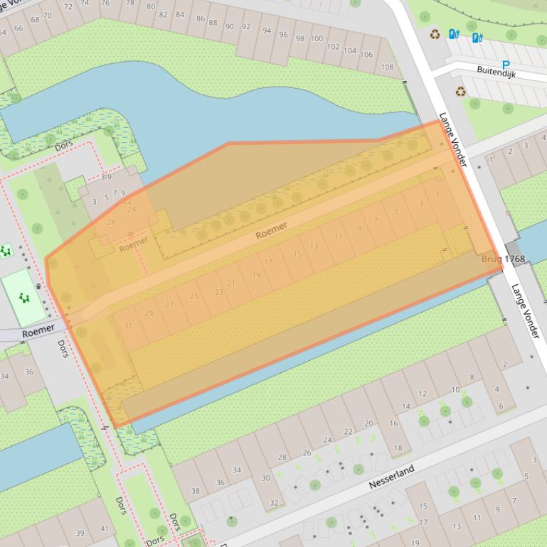 Kaart van postcodegebied 1035KE.