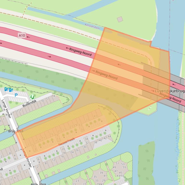 Kaart van postcodegebied 1035KM.