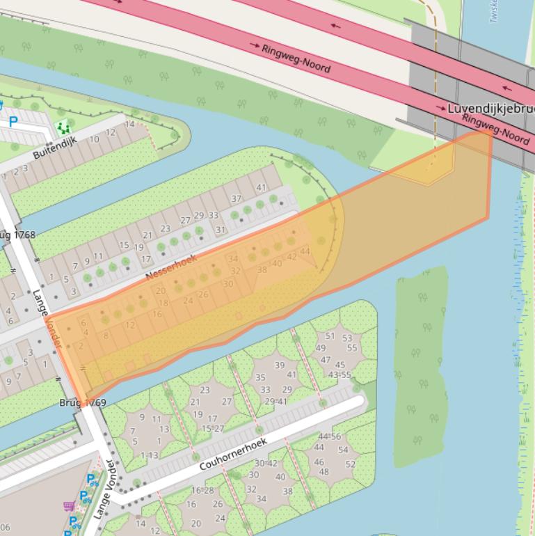 Kaart van postcodegebied 1035KN.