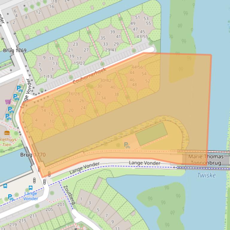 Kaart van postcodegebied 1035KR.