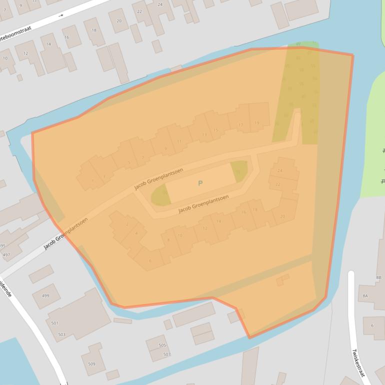 Kaart van postcodegebied 1035MA.