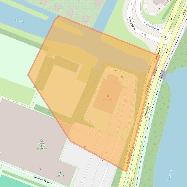 Kaart van postcodegebied 1035MZ.