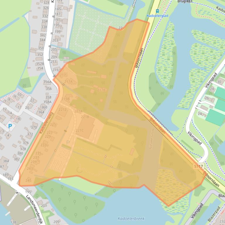 Kaart van postcodegebied 1035NH.