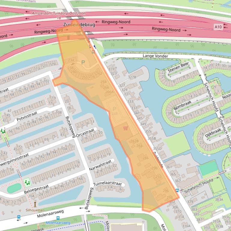 Kaart van postcodegebied 1035PM.