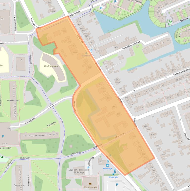 Kaart van postcodegebied 1035PP.