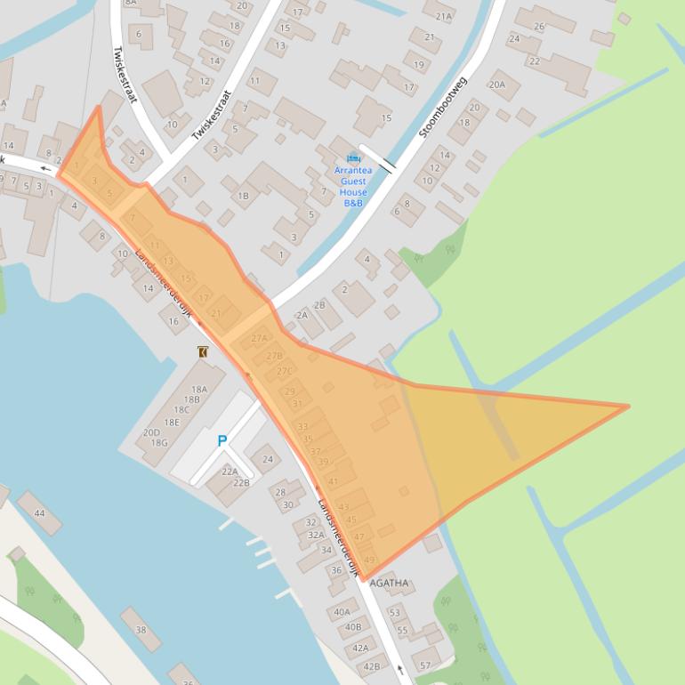 Kaart van postcodegebied 1035PS.