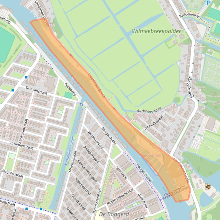 Kaart van postcodegebied 1035PX.