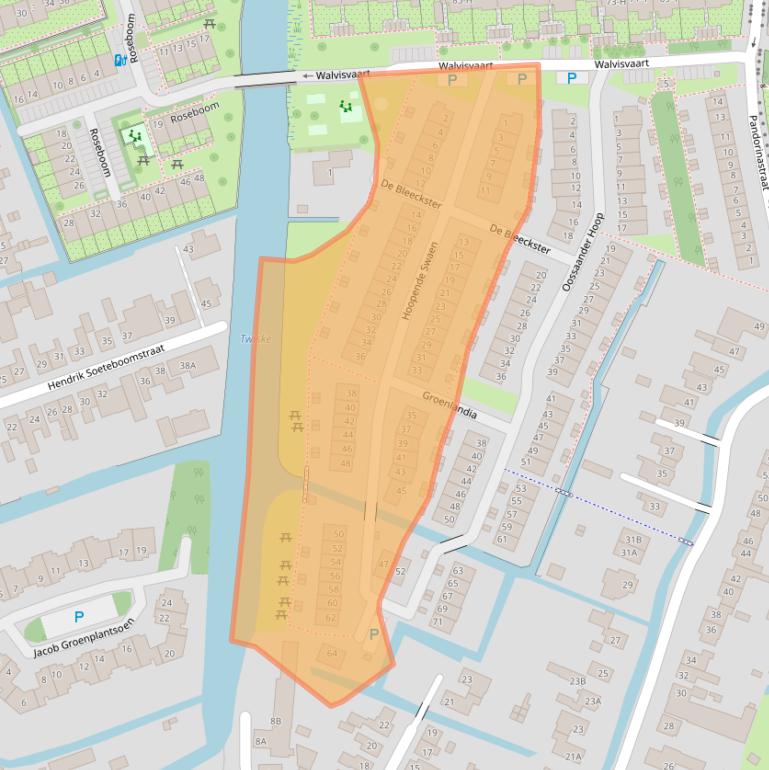 Kaart van postcodegebied 1035RT.