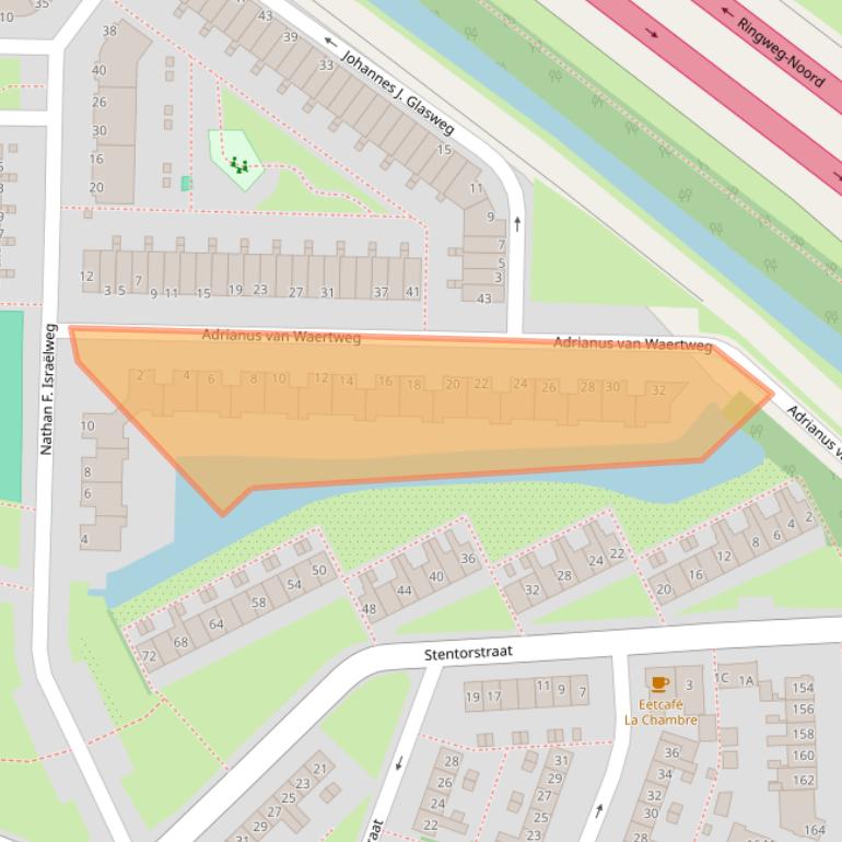Kaart van postcodegebied 1035SG.