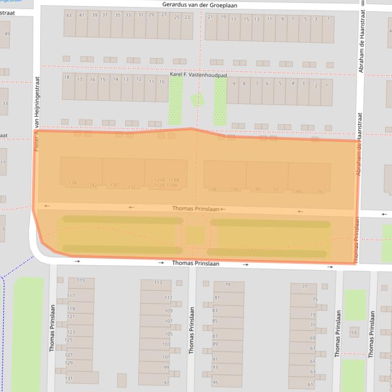 Kaart van postcodegebied 1035SN.