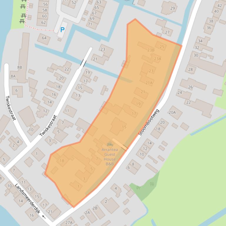 Kaart van postcodegebied 1035TS.