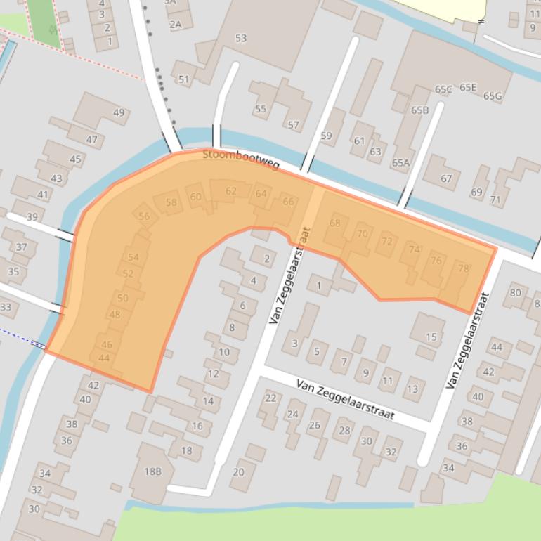 Kaart van postcodegebied 1035TX.