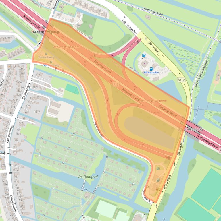 Kaart van postcodegebied 1035VB.