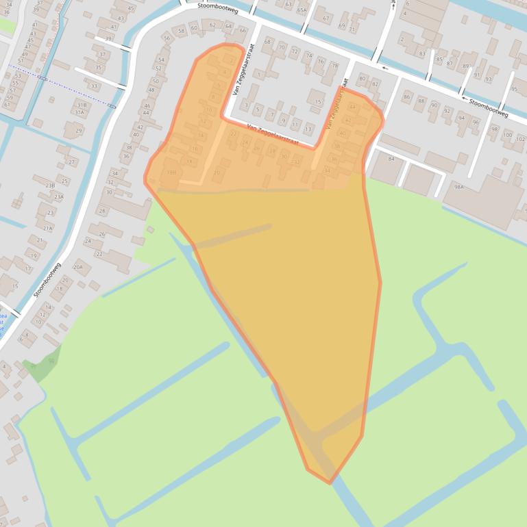 Kaart van postcodegebied 1035VD.