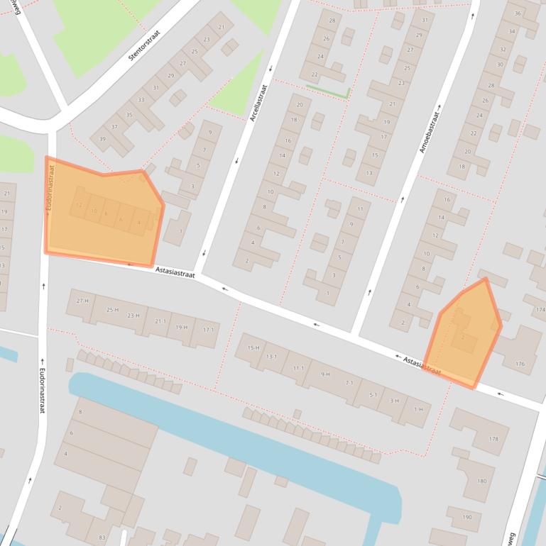 Kaart van postcodegebied 1035VJ.