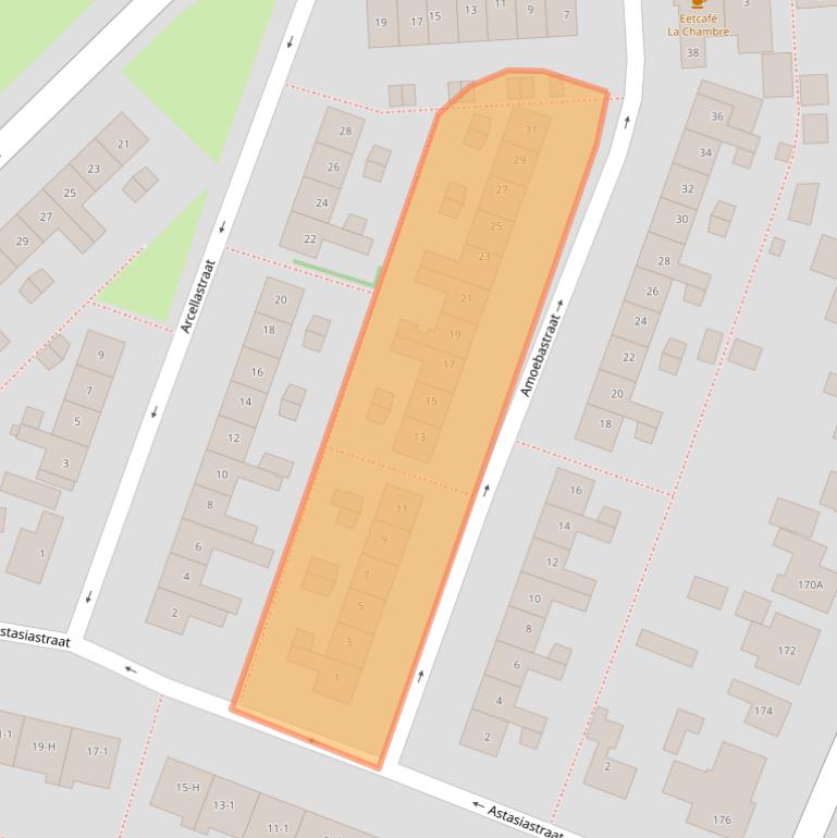 Kaart van postcodegebied 1035VK.