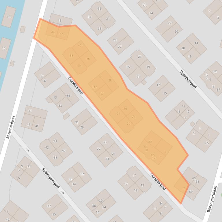 Kaart van postcodegebied 1036KH.