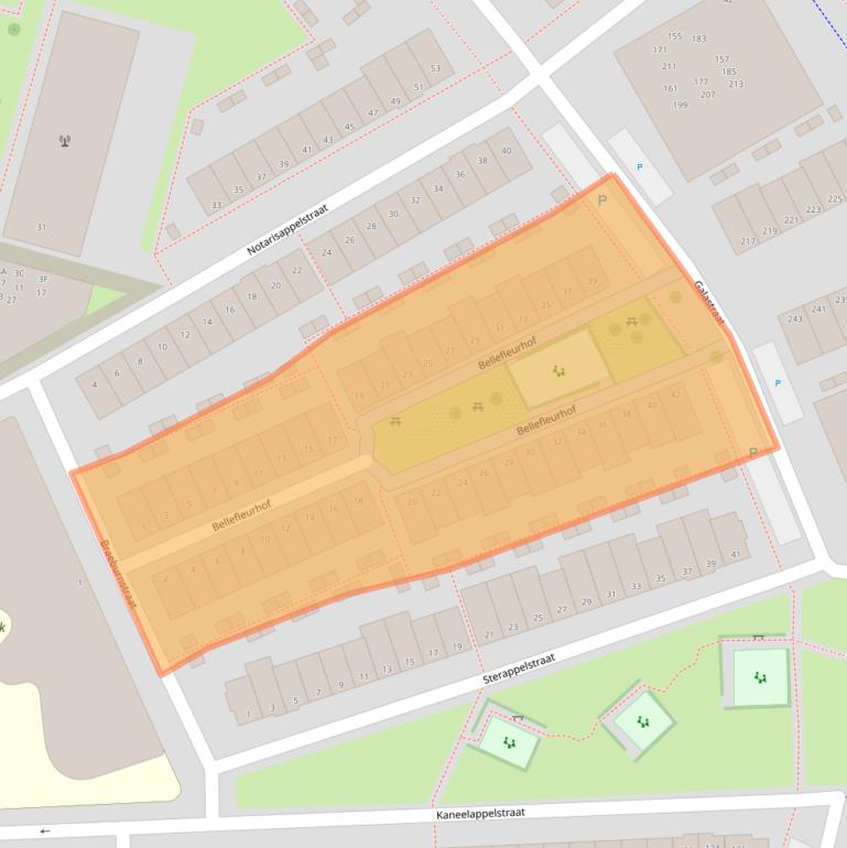 Kaart van postcodegebied 1036LC.