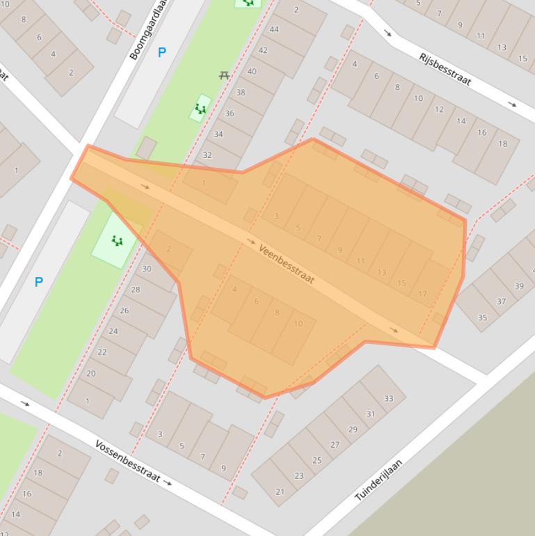 Kaart van postcodegebied 1036LP.