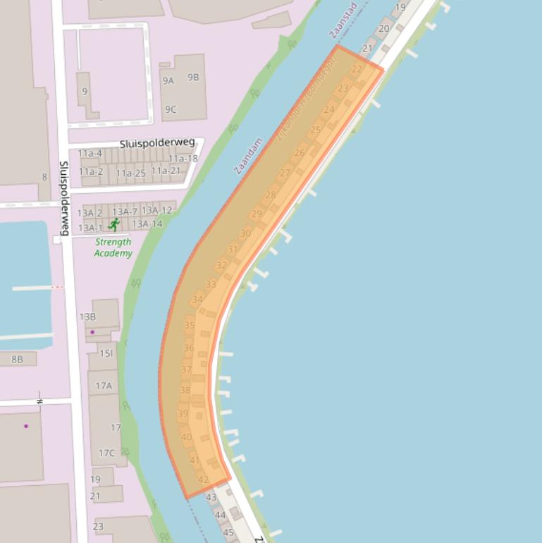 Kaart van postcodegebied 1037RR.