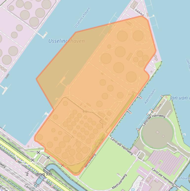 Kaart van postcodegebied 1041AK.