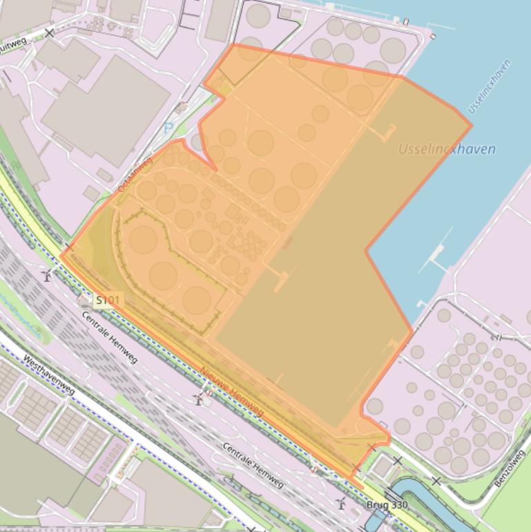 Kaart van postcodegebied 1041AN.