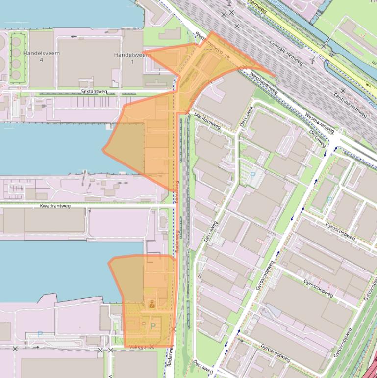 Kaart van postcodegebied 1042AA.