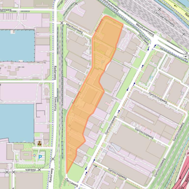 Kaart van postcodegebied 1042AD.